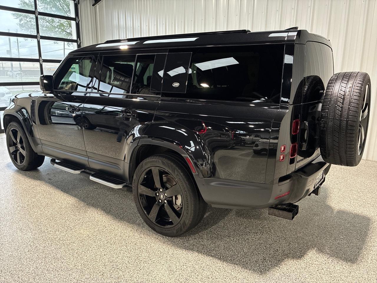 2024 Land Rover Defender 130 S, 22in Wheels, Leather Upgrade, HUD, Tow, 18-Way H&C Seats, Bla