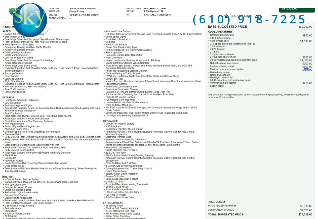 2024 Land Rover Discovery Dynamic SE West Chester PA