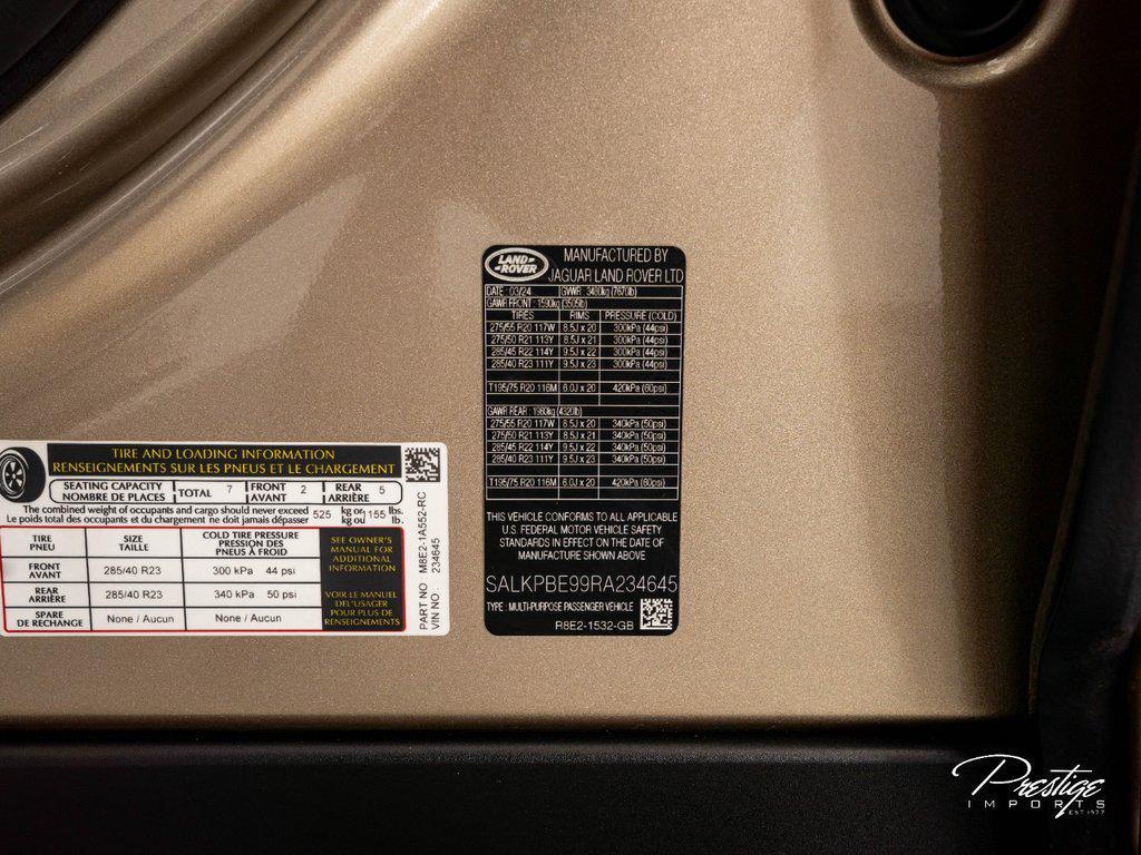 2024 Land Rover Range Rover P530 SE LWB 7 Seat North Miami Beach FL