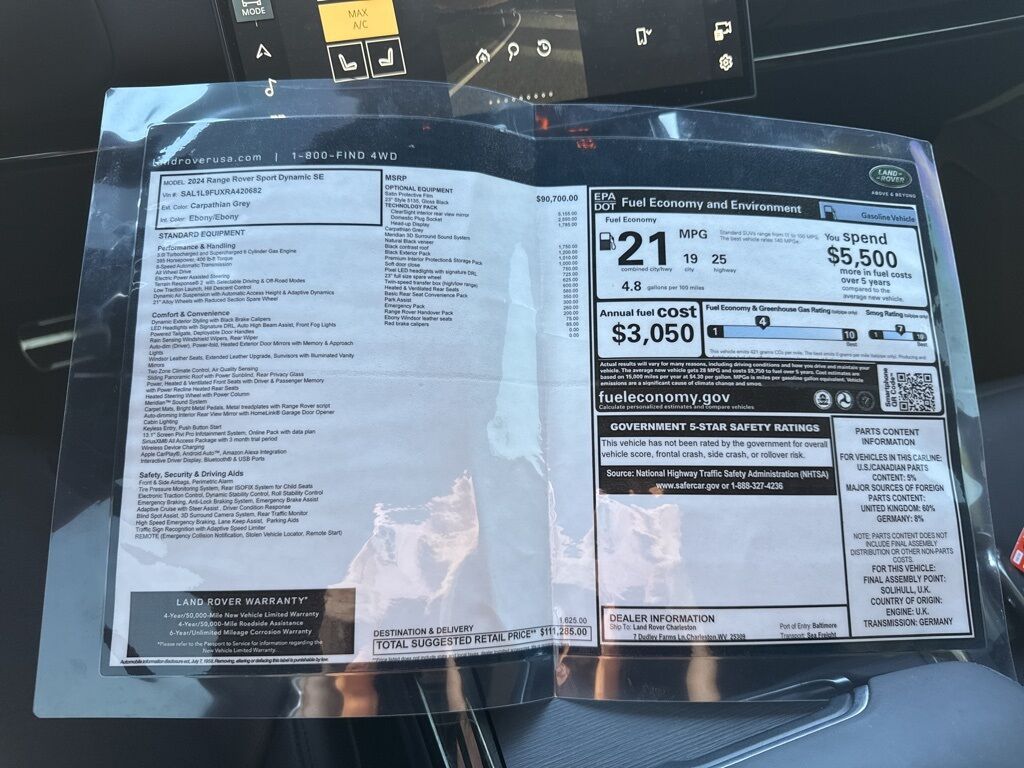 2024 Land Rover Range Rover Sport Dynamic AKRON OH