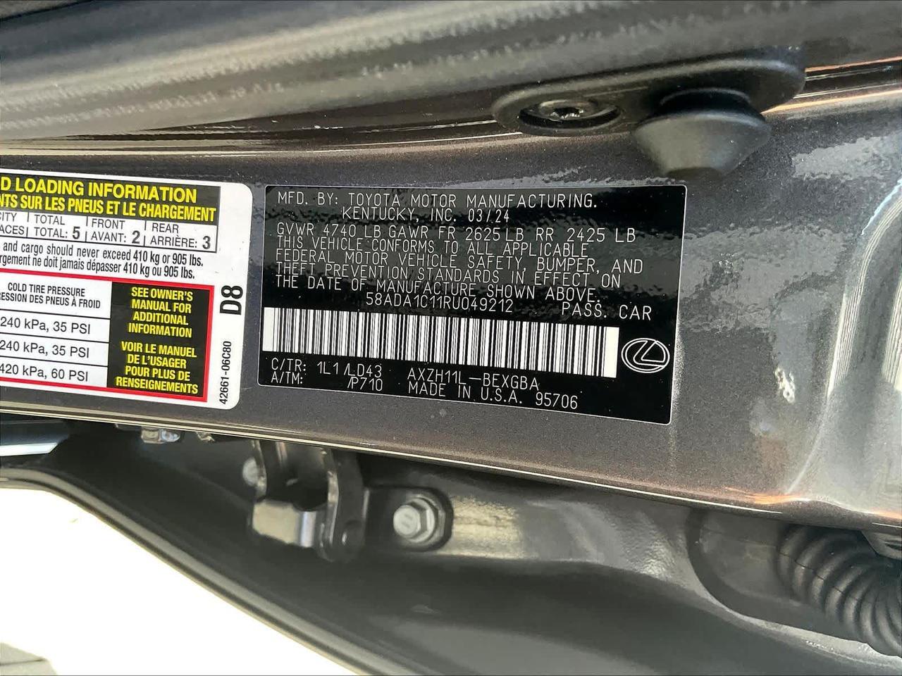 2024 Lexus ES 300h Roseville CA