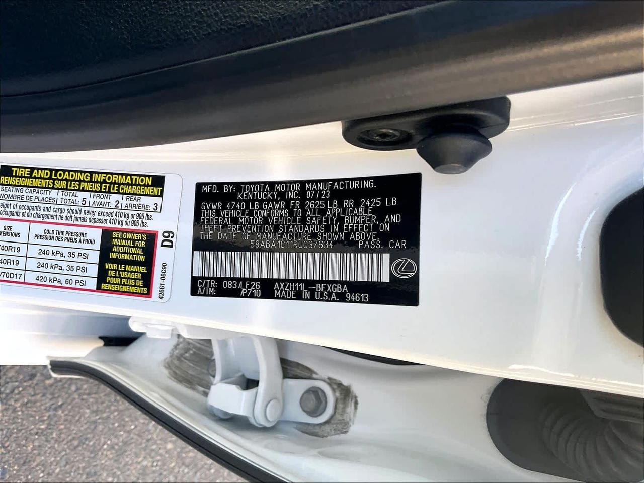 2024 Lexus ES 300h F SPORT Handling Roseville CA