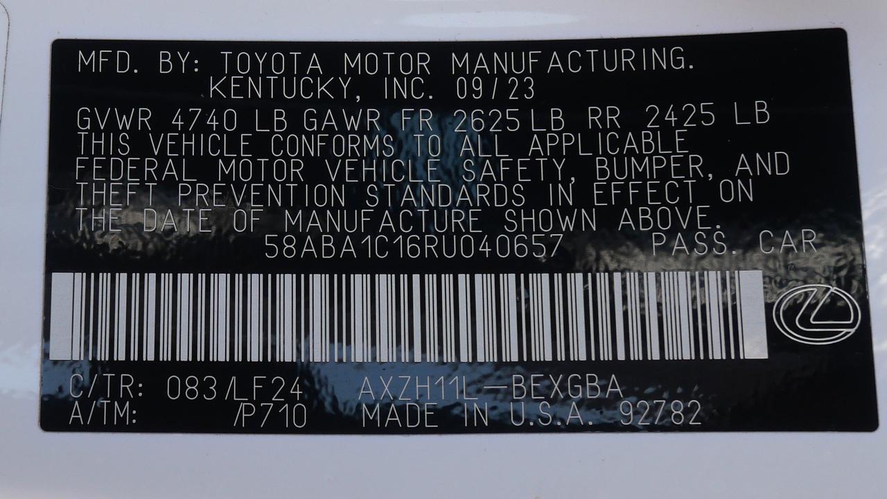 2024 Lexus ES 300h F SPORT Handling San Juan TX