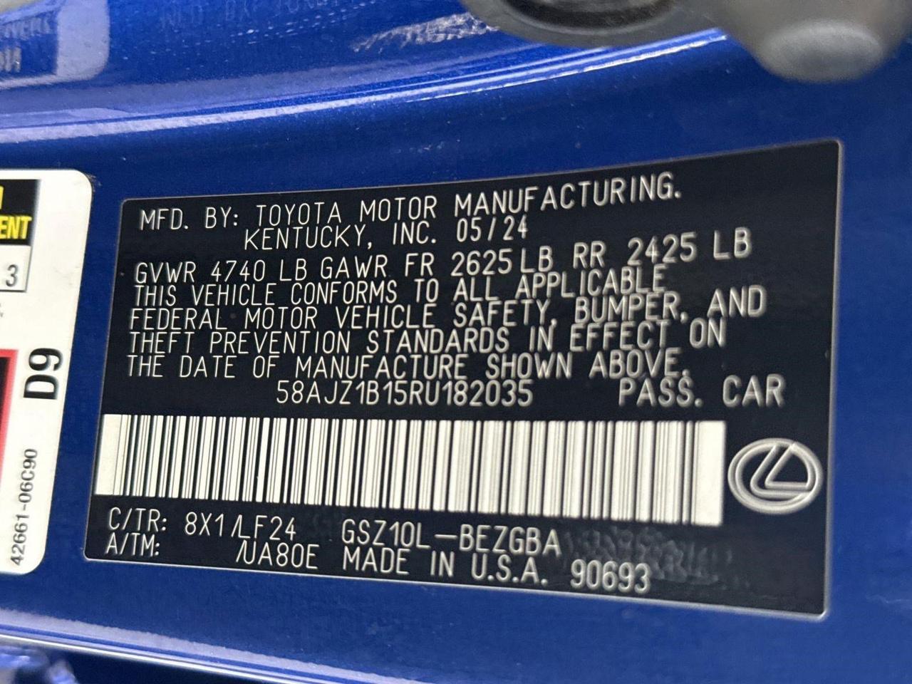 2024 Lexus ES 350 F SPORT Handling San Antonio TX