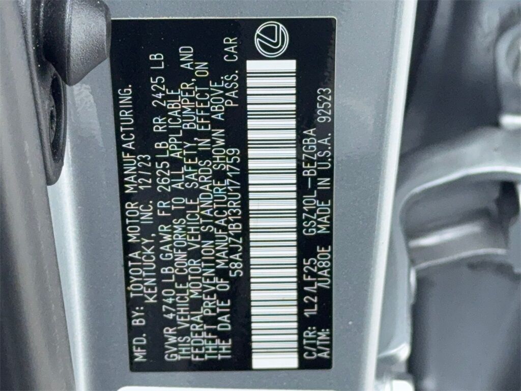 2024 Lexus ES 350 F Sport NAV,CAM,SUNROOF,CLMT STS,BLIND SPOT Plano TX