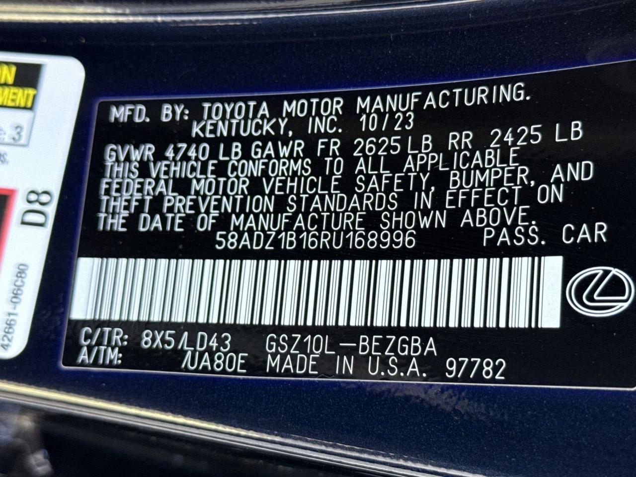 2024 Lexus ES 350 San Antonio TX