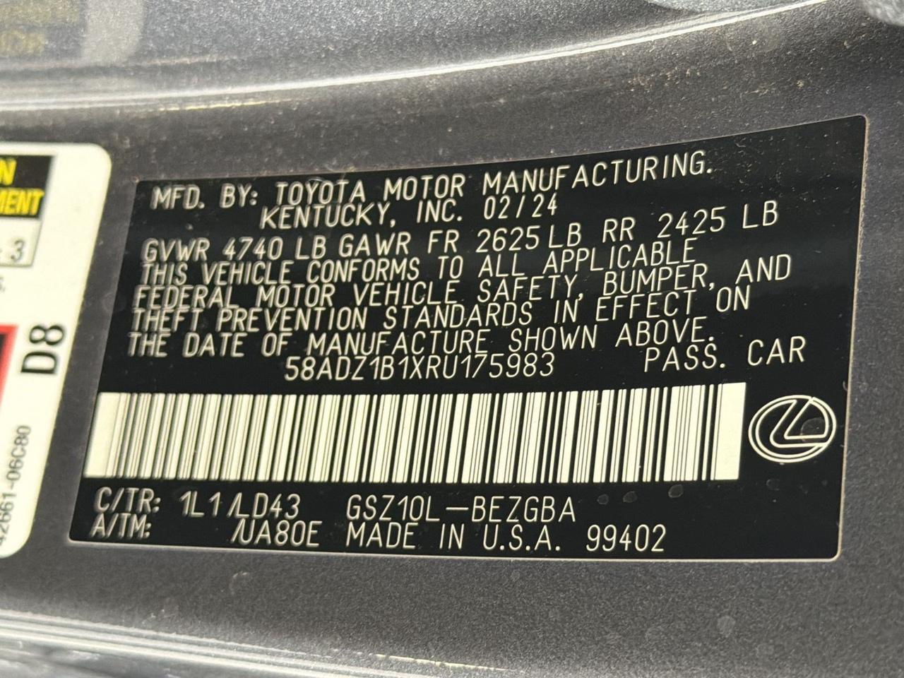 2024 Lexus ES 350 San Antonio TX