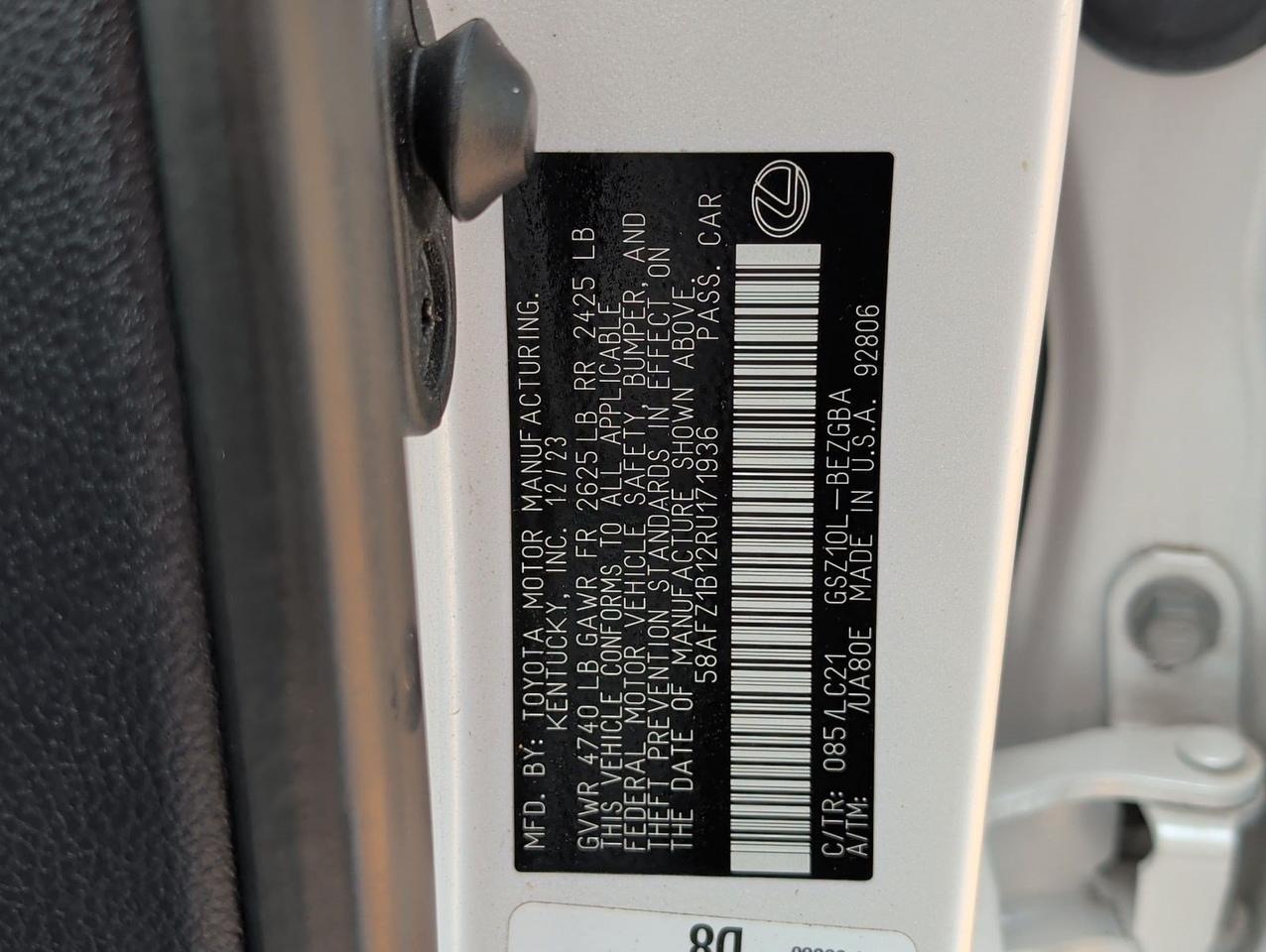 2024 Lexus ES 350 Ultra Luxury San Juan TX