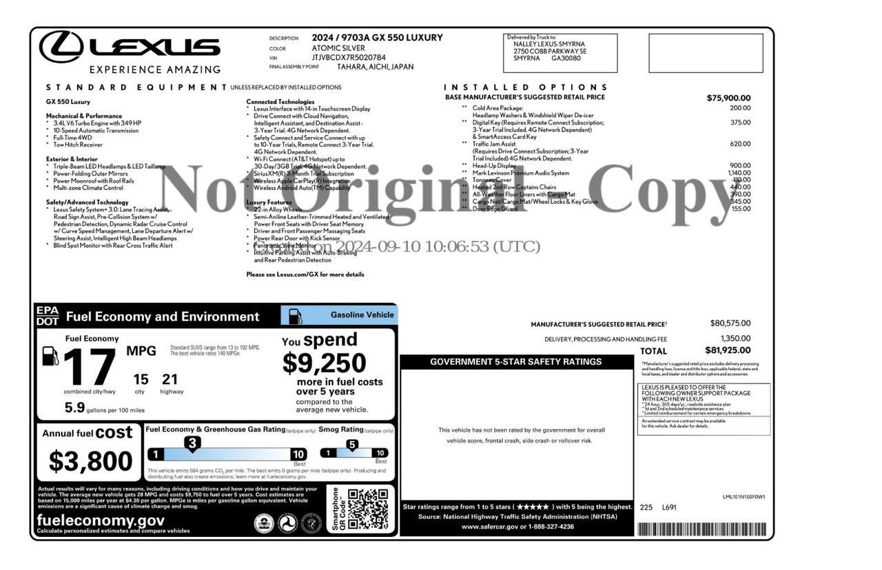 2024 Lexus GX 550 Luxury