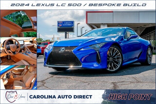 2024 Lexus LC 500 / Bespoke Build / Sport Exhaust / Sunroof / 5.0L V8! High Point NC
