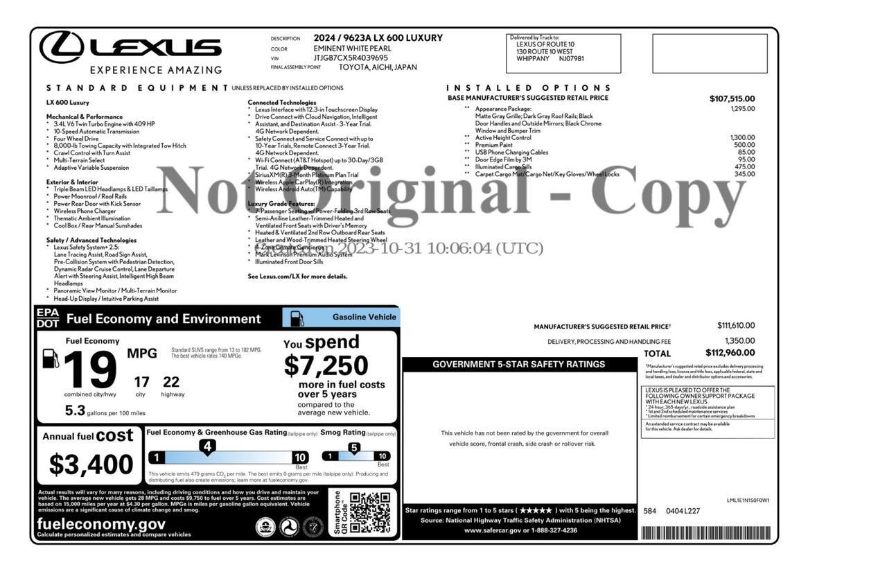2024 Lexus LX 600 Luxury Marietta GA