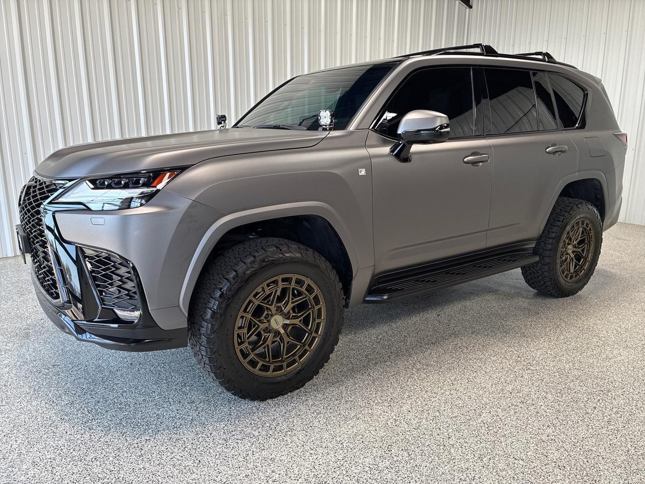 2024 Lexus LX600 F-SPORT, ML 25-Speaker Sound, Acitve Height Control, Vossen Wheels, Baja Design Lights, Full Matte Wrap