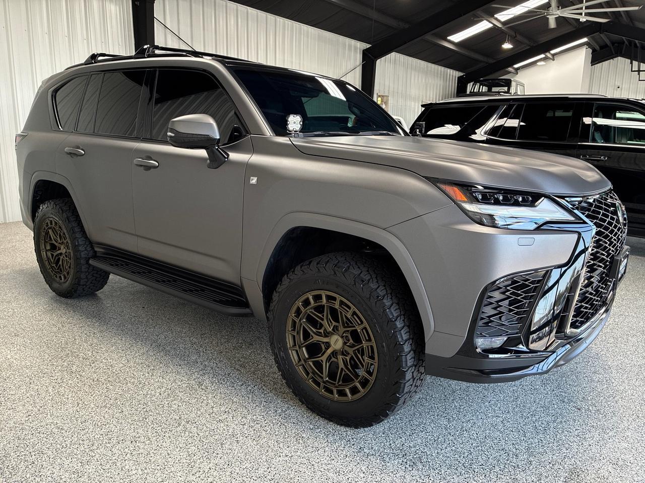 2024 Lexus LX600 F-SPORT, ML 25-Speaker Sound, Acitve Height Control, Vossen Wheels, Baja Design Lights, Full Matte Wrap Houston TX