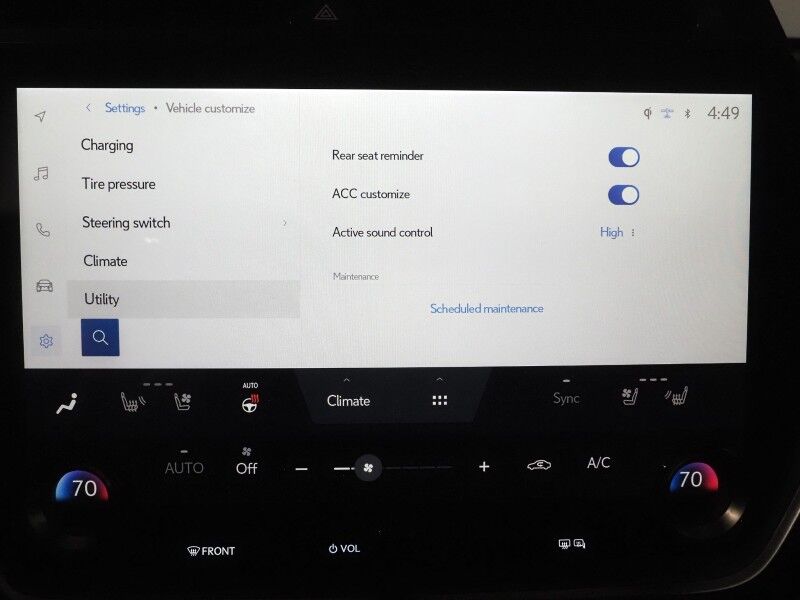 2024 Lexus RZ 300e Luxury *HEADS-UP DISPLAY, NAVIGATION, ADAPTIVE CRUISE, SAFETY ALERTS, 360 CAMERAS, 14 INCH DISPLAY, DYNAMIC SKY PANO GLASS ROOF, ULTRASUEDE, CLIMATE SEATS, HEATED STEERING, MARK LEVINSON, WIRELESS CHARGING, ANDROID & APPLE Round Rock TX