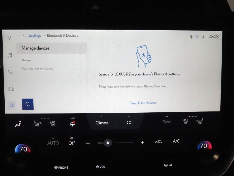 2024 Lexus RZ 300e Luxury *HEADS-UP DISPLAY, NAVIGATION, ADAPTIVE CRUISE, SAFETY ALERTS, 360 CAMERAS, 14 INCH DISPLAY, DYNAMIC SKY PANO GLASS ROOF, ULTRASUEDE, CLIMATE SEATS, HEATED STEERING, MARK LEVINSON, WIRELESS CHARGING, ANDROID & APPLE Round Rock TX