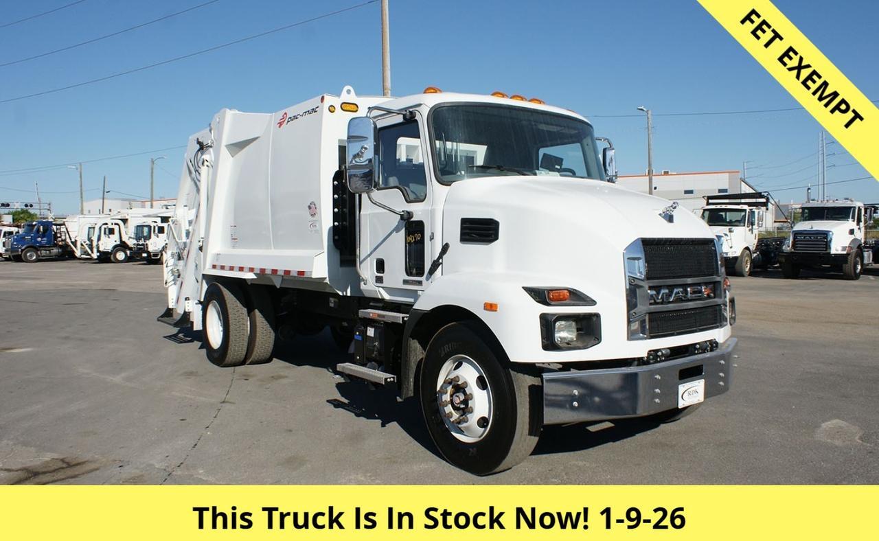 2024 Mack MD6 11 Yard Pac Mac RLM Rear Loader Garbage Truck