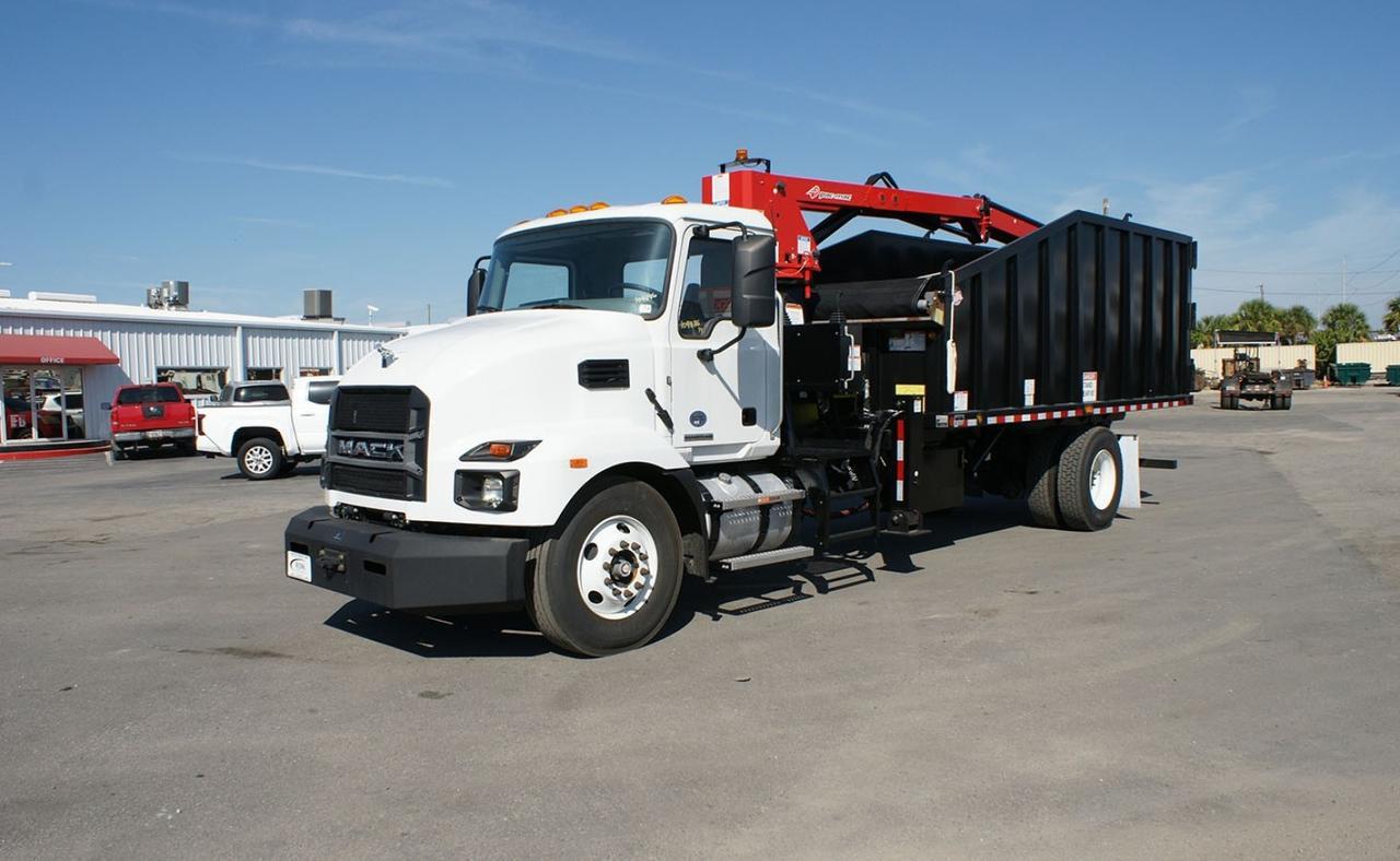 2024 Mack MD7 28 Yard Pac Mac HJ Grapple Truck Tampa FL