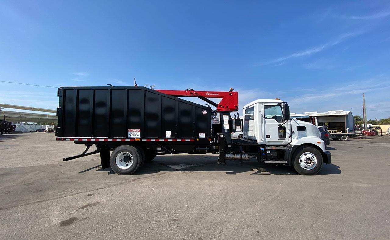 2024 Mack MD7 28 Yard Pac Mac HJ Grapple Truck Tampa FL