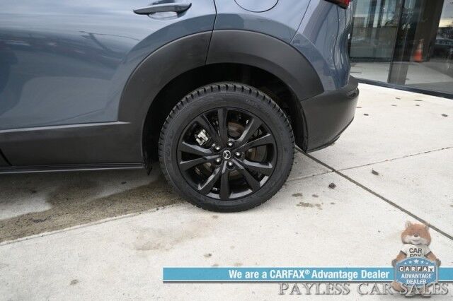 2024 Mazda CX-30 2.5 S Carbon Edition / AWD / Power & Heated Leather Seats / Sunroof / Adaptive Cruise / Blind Spot & Lane Alert / Apple CarPlay & Android Auto / Back Up Camera / Push Button Start / 33 MPG / 1-Owner Anchorage AK