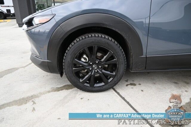 2024 Mazda CX-30 2.5 S Carbon Edition / AWD / Power & Heated Leather Seats / Sunroof / Adaptive Cruise / Blind Spot & Lane Alert / Apple CarPlay & Android Auto / Back Up Camera / Push Button Start / 33 MPG / 1-Owner Anchorage AK