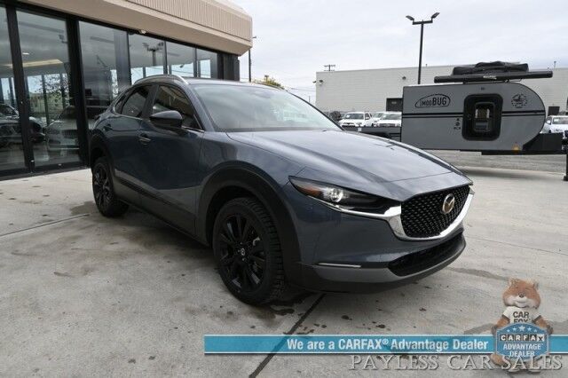 2024 Mazda CX-30 2.5 S Carbon Edition / AWD / Power & Heated Leather Seats / Sunroof / Adaptive Cruise / Blind Spot & Lane Alert / Apple CarPlay & Android Auto / Back Up Camera / Push Button Start / 33 MPG / 1-Owner Anchorage AK