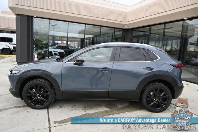 2024 Mazda CX-30 2.5 S Carbon Edition / AWD / Power & Heated Leather Seats / Sunroof / Adaptive Cruise / Blind Spot & Lane Alert / Apple CarPlay & Android Auto / Back Up Camera / Push Button Start / 33 MPG / 1-Owner Anchorage AK