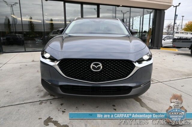 2024 Mazda CX-30 2.5 S Carbon Edition / AWD / Power & Heated Leather Seats / Sunroof / Adaptive Cruise / Blind Spot & Lane Alert / Apple CarPlay & Android Auto / Back Up Camera / Push Button Start / 33 MPG / 1-Owner Anchorage AK