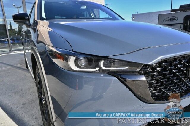 2024 Mazda CX-5 2.5 S Carbon Edition / AWD / Power & Heated Leather Seats / Navigation/ Sunroof / Bose Speakers / Adaptive Cruise / Lane Depart & Blind Spot / Apple CarPlay & Android Auto / Back Up Camera / 31 MPG / 1-Owner Anchorage AK