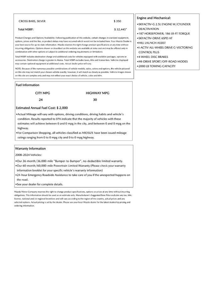 2024 Mazda CX-50 2.5 S Select Package AWD Tallmadge OH