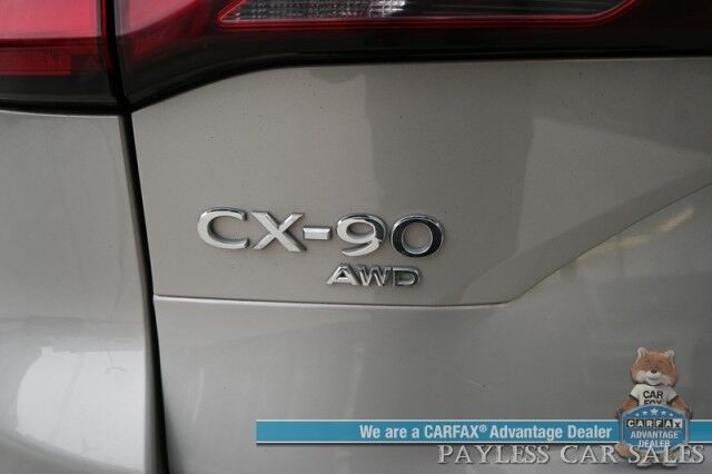 2024 Mazda CX-90 Turbo Premium / AWD / Power & Heated Leather Seats / Panoramic Sunroof / Navigation / HUD / Adaptive Cruise / Lane Departure & Blind Spot / Apple CarPlay & Android Auto / 3rd Row / Rear Captains Chairs / Seats 7 / 1-Owner Anchorage AK
