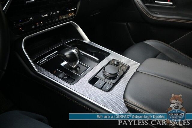 2024 Mazda CX-90 Turbo Premium / AWD / Power & Heated Leather Seats / Panoramic Sunroof / Navigation / HUD / Adaptive Cruise / Lane Departure & Blind Spot / Apple CarPlay & Android Auto / 3rd Row / Rear Captains Chairs / Seats 7 / 1-Owner Anchorage AK