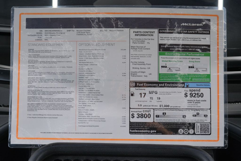 2024 McLaren 750S Miami FL