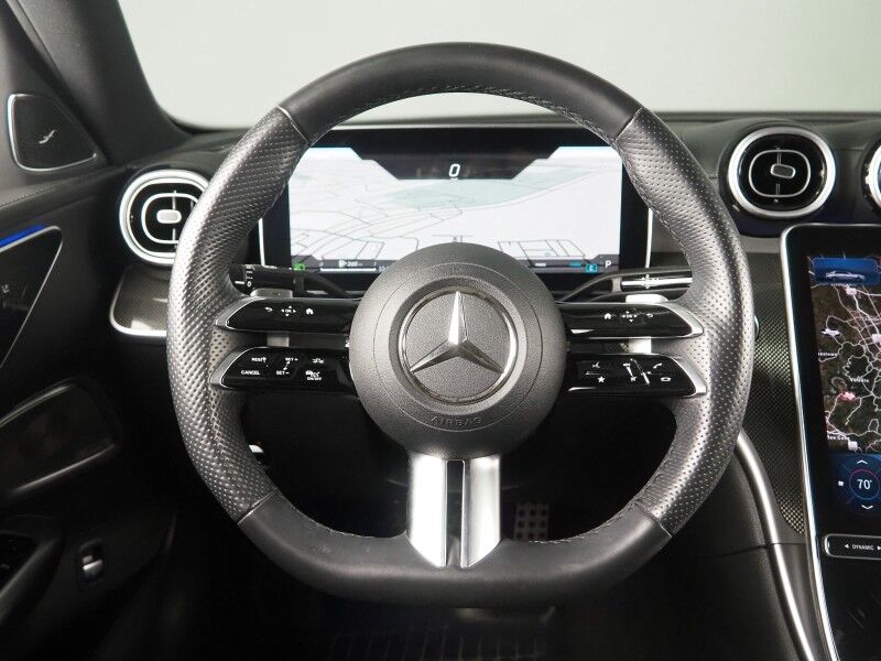 2024 Mercedes-Benz C-Class C 300 *AMG LINE NIGHT PKG, EXCLUSIVE TRIM, NAVIGATION, ADAPTIVE CRUISE, SAFETY ALERTS, 360 VIEW CAMERAS, PANORAMA MOONROOF, CLIMATE SEATS, AUTOMATIC PARKING, 19 INCH ALLOYS, BURMESTER AUDIO, WIRELESS CHARGING Round Rock TX