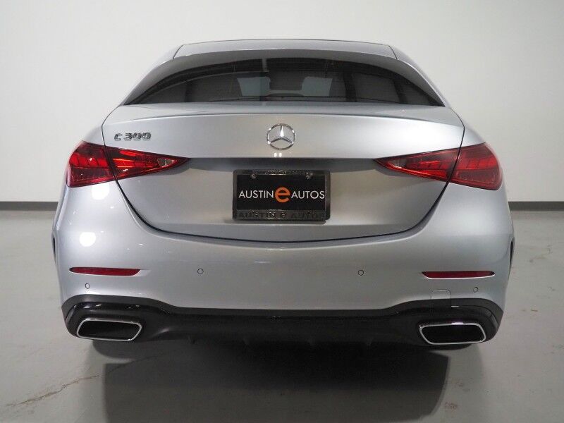 2024 Mercedes-Benz C-Class C 300 *AMG LINE NIGHT PKG, EXCLUSIVE TRIM, NAVIGATION, ADAPTIVE CRUISE, SAFETY ALERTS, 360 VIEW CAMERAS, PANORAMA MOONROOF, CLIMATE SEATS, AUTOMATIC PARKING, 19 INCH ALLOYS, BURMESTER AUDIO, WIRELESS CHARGING Round Rock TX