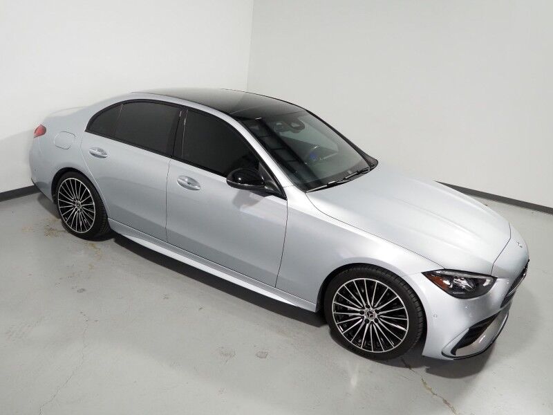 2024 Mercedes-Benz C-Class C 300 *AMG LINE NIGHT PKG, EXCLUSIVE TRIM, NAVIGATION, ADAPTIVE CRUISE, SAFETY ALERTS, 360 VIEW CAMERAS, PANORAMA MOONROOF, CLIMATE SEATS, AUTOMATIC PARKING, 19 INCH ALLOYS, BURMESTER AUDIO, WIRELESS CHARGING Round Rock TX