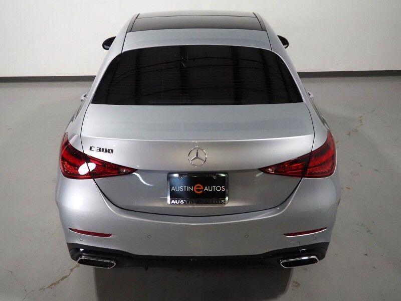 2024 Mercedes-Benz C-Class C 300 *AMG LINE NIGHT PKG, EXCLUSIVE TRIM, NAVIGATION, ADAPTIVE CRUISE, SAFETY ALERTS, 360 VIEW CAMERAS, PANORAMA MOONROOF, CLIMATE SEATS, AUTOMATIC PARKING, 19 INCH ALLOYS, BURMESTER AUDIO, WIRELESS CHARGING Round Rock TX
