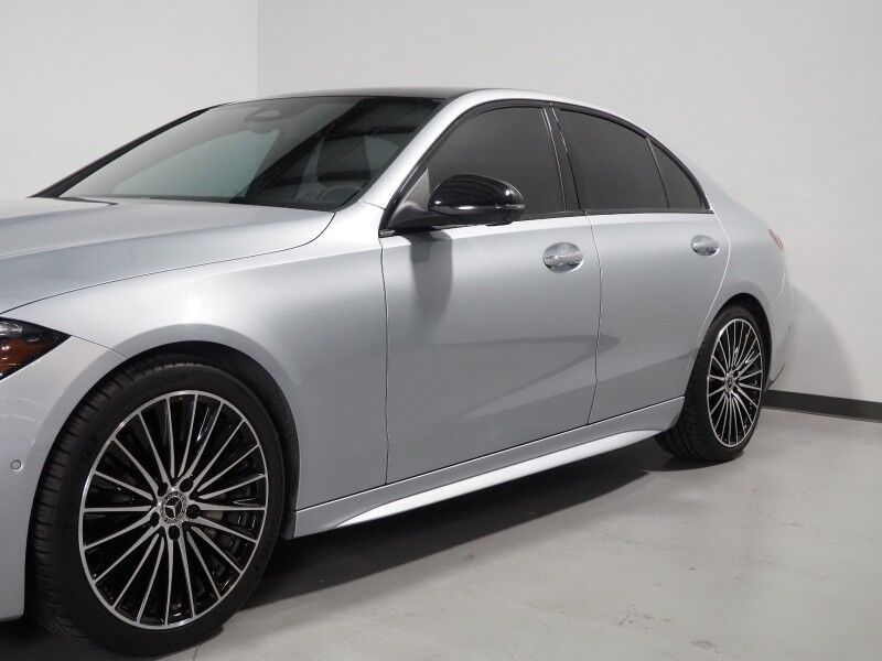 2024 Mercedes-Benz C-Class C 300 *AMG LINE NIGHT PKG, EXCLUSIVE TRIM, NAVIGATION, ADAPTIVE CRUISE, SAFETY ALERTS, 360 VIEW CAMERAS, PANORAMA MOONROOF, CLIMATE SEATS, AUTOMATIC PARKING, 19 INCH ALLOYS, BURMESTER AUDIO, WIRELESS CHARGING Round Rock TX
