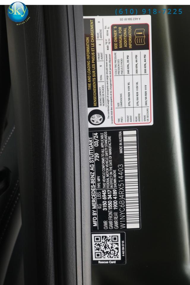 2024 Mercedes-Benz G-Class 4MATIC AWD G 550 FINAL EDITION PKG $190,400 MSRP West Chester PA