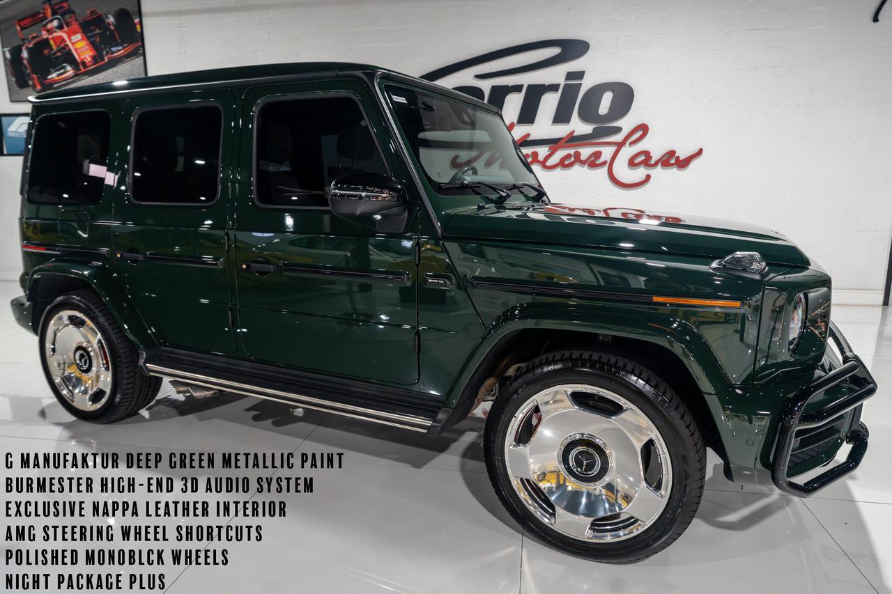 2024 Mercedes-Benz G-Class AMG G 63 Deep Green Metallic paint,Night Package Plus,monoblock wheels,Nappa leather AND MUCH MORE!!
