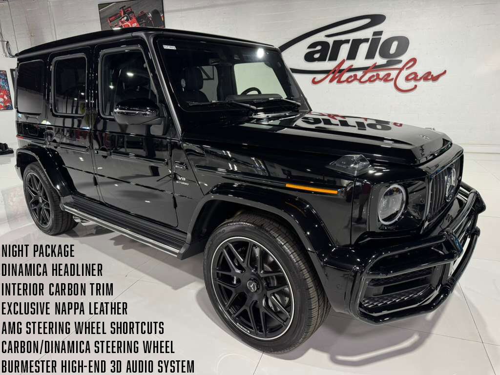 2024 Mercedes-Benz G-Class AMG G 63 Night Package,Nappa leather,Dinamica/carbon trim,Burmester High-End audio AND MUCH MORE!!!