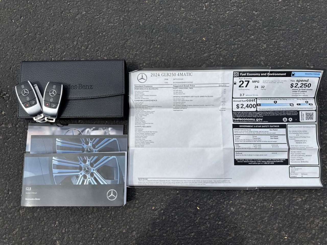 2024 Mercedes-Benz GLB 250 4Matic Pano Roof Exclusive Package 1-Owner Scottsdale AZ