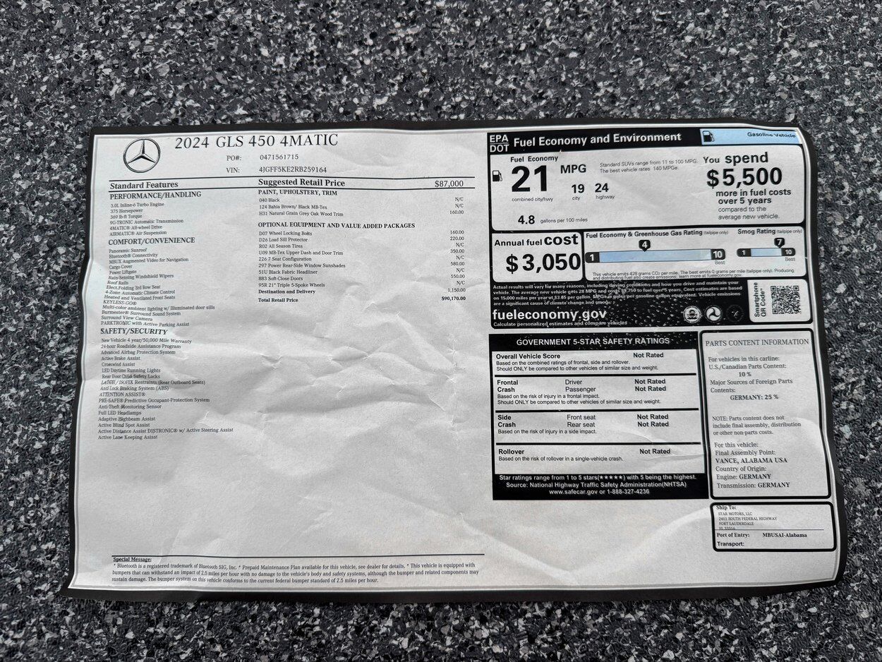 2024 Mercedes-Benz GLS GLS 450 Bellevue WA