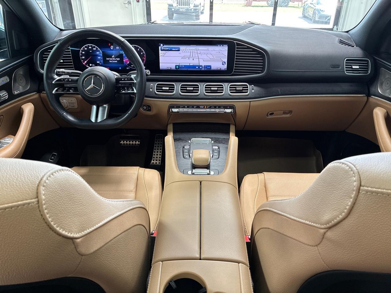2024 Mercedes-Benz GLS450 AMG Line Exterior, Captain's Chairs, Acoustic Comfort Pkg, 5-Zone Climate, Soft Close Doors Houston TX