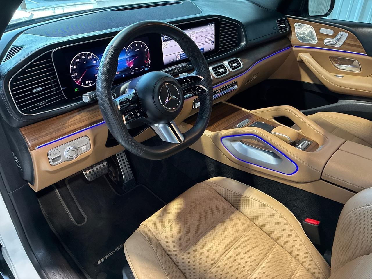 2024 Mercedes-Benz GLS450 AMG Line, Night Pkg, 23in AMG Wheels, 5-Zone Climate, Leather, Captain's Seats, Tow Houston TX