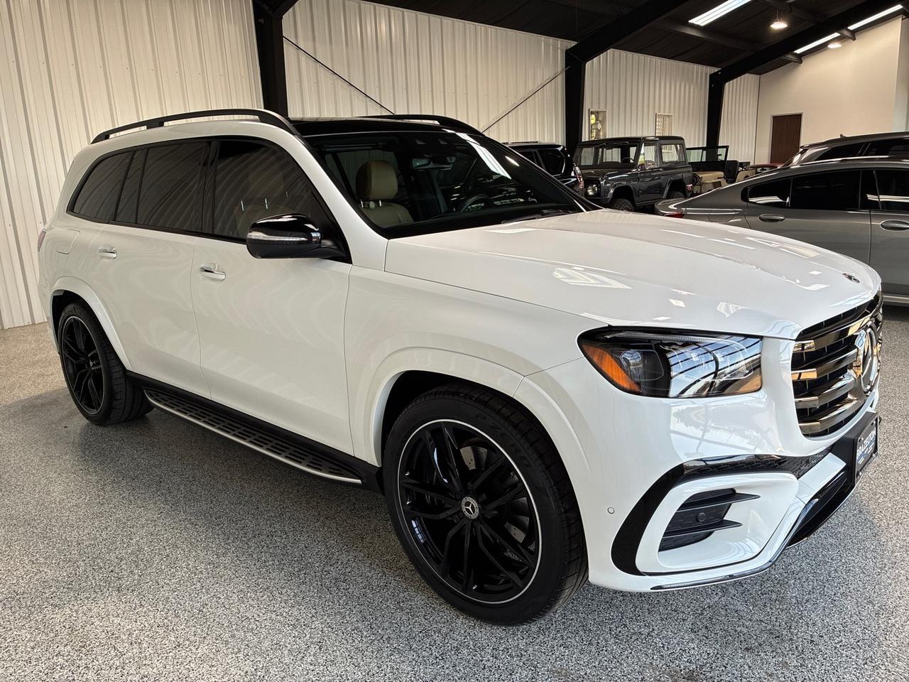 2024 Mercedes-Benz GLS450 AMG Line, Night Pkg, 23in AMG Wheels, 5-Zone Climate, Leather, Captain's Seats, Tow Houston TX