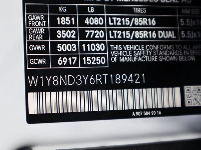 2024 Mercedes-Benz Sprinter 3500 Cargo 170 WB Extended Oshkosh WI