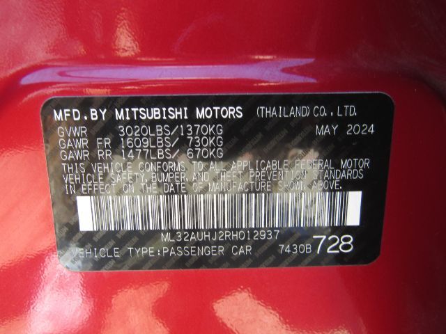 2024 Mitsubishi Mirage ES Plano TX