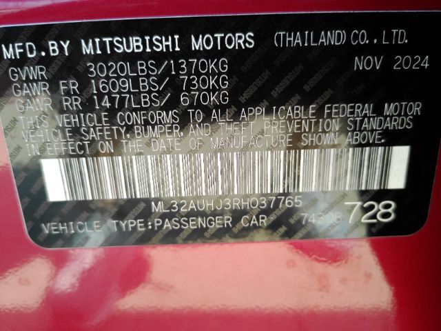 2024 Mitsubishi Mirage ES Plano TX