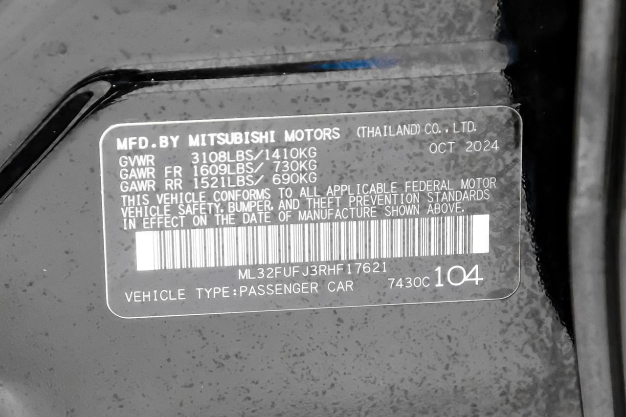 2024 Mitsubishi Mirage G4 ES AUTOMATIC REAR CAMERA BLUETOOTH CRUISE CONTROL REMOTE KEYLESS ENTRY Carrollton TX