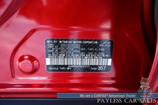 2024 Mitsubishi Outlander Sport ES / AWD / Premium Cloth Seats / Lane Watch Assist & Forward Collision Alert / Power Locks, Windows & Mirrors / Apple CarPlay & Android Auto / Back Up Camera / Aluminum Wheels / 29 MPG / Only 22K Miles Anchorage AK 2024 Mitsubishi Outlander Sport ES / AWD / Premium Cloth Seats / Lane Watch Assist & Forward Collision Alert / Power Locks, Windows & Mirrors / Apple CarPlay & Android Auto / Back Up Camera / Aluminum Wheels / 29 MPG / Only 22K Miles Anchorage AK